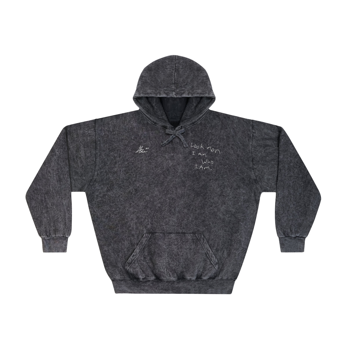 Black mineral 2025 wash hoodie